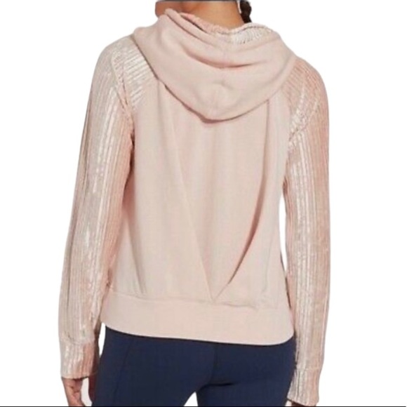 CALIA by Carrie Underwood Pink Hoodie with Velvety Sleeves and Hood D1 - Picture 3 of 13